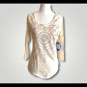 New Columbia 3/4 Sleeve soft Pullover soft Tee